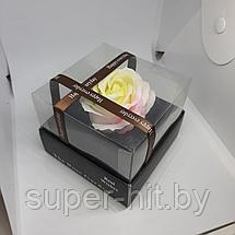 Роза из мыла оригинальная в подарочной коробке, фото 2