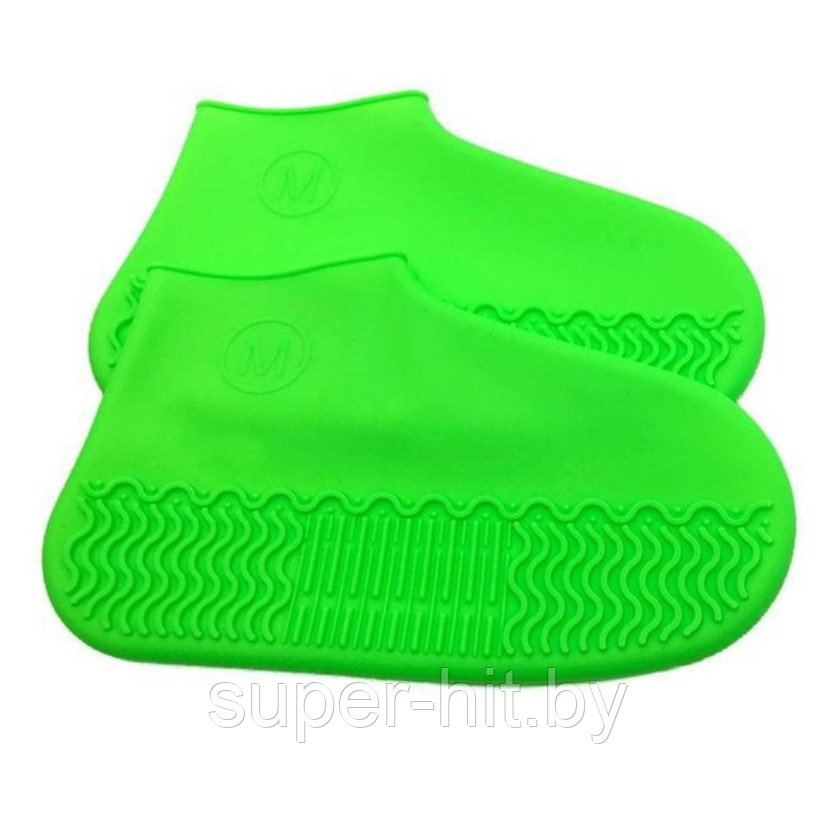 Силиконовые защитные чехлы-бахилы для обуви (СВЕРХПРОЧНЫЕ ) M(35-41р), Салатовый - фото 1 - id-p170603802