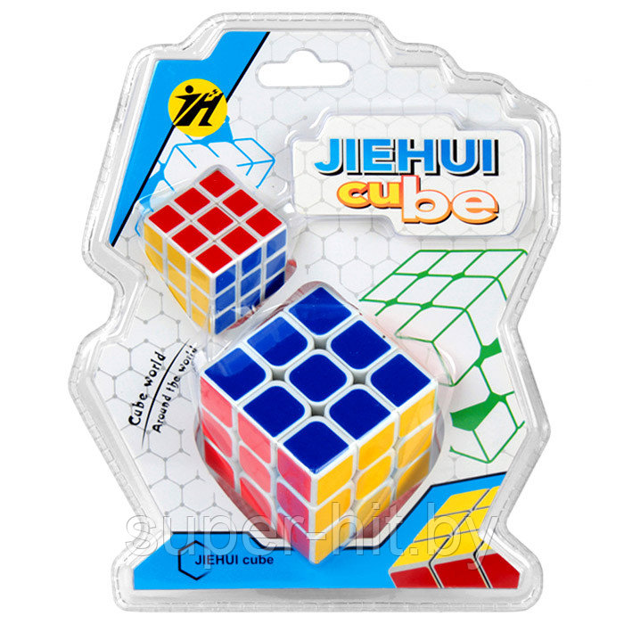 Головоломка-куб магический 3*3*3 ряда, 2шт/уп. (набор) Игрушка - фото 1 - id-p170606462