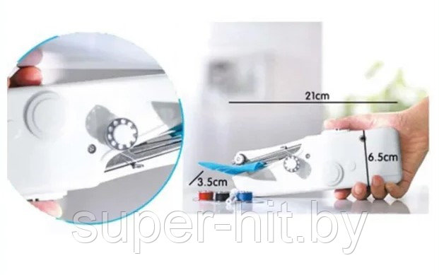 Швейная машинка мини (Handy Stitch) Ручная механическая швейная машинка (Ханди Стич) - фото 5 - id-p170605426