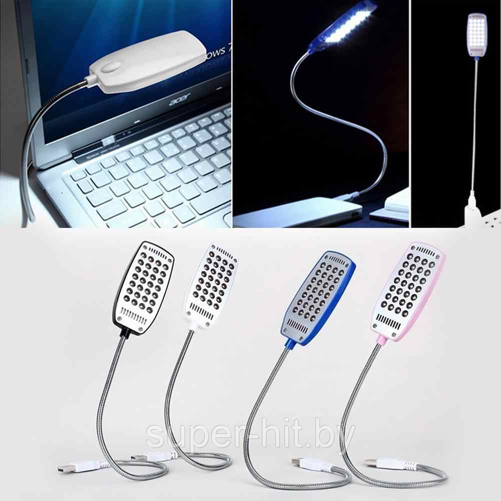 Лампа Настольная лампа для чтения 28 LED USB Light