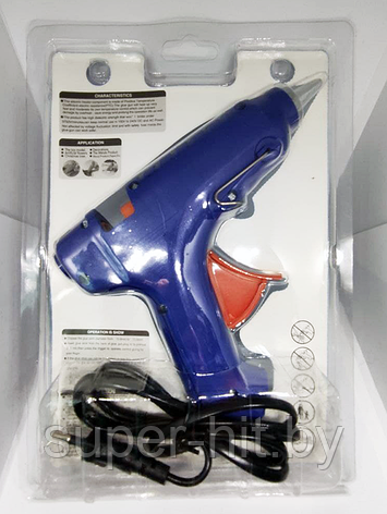 Клеевой пистолет с выключателем Hot Melt GLUE Gun 80 W для стержня 10.8 - 11.5 мм, фото 2
