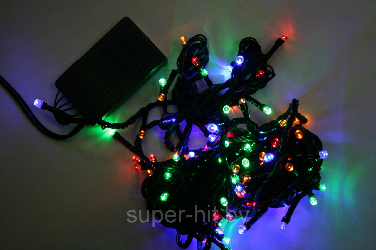 Новогодняя гирлянда 100 лампочек LED - фото 1 - id-p170605468