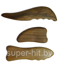 Массажный скребок из натурального сандалового дерева в ассортименте (Гуаша) (в ассортименте 3 формы)