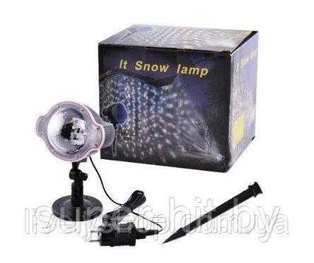 Лазерный проектор Snow lamp цветной RGB фонарь, фото 2