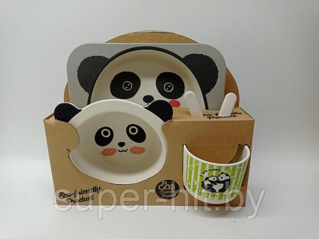 Набор эко-посуды из бамбука "Панда", фото 2