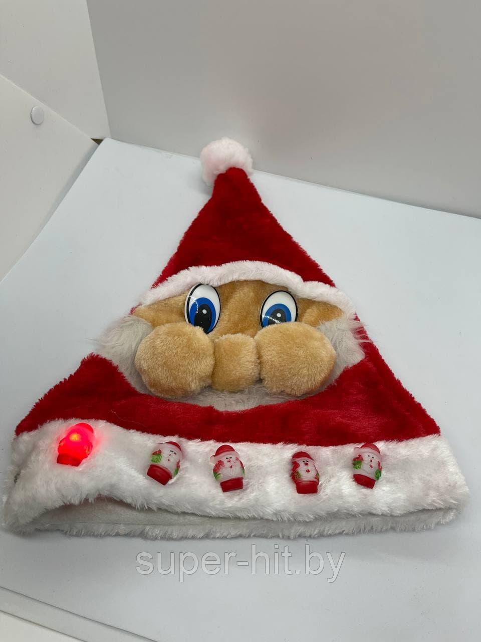 Шапка Деда Мороза светящаяся - фото 2 - id-p170607542