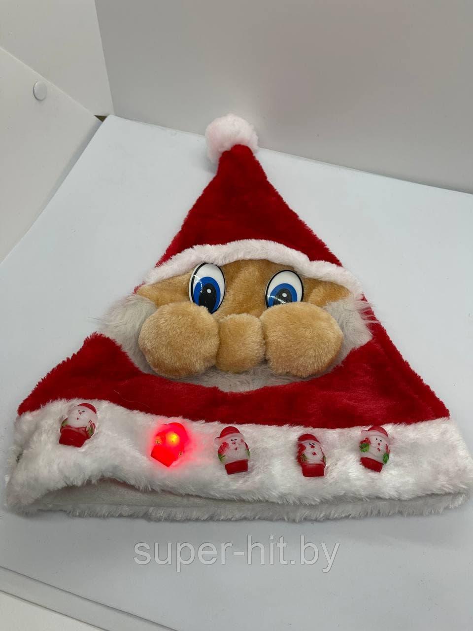 Шапка Деда Мороза светящаяся - фото 3 - id-p170607542