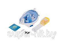 Маска для плавания и снорклинга с креплением для экшн-камеры L/XL (голубой), фото 2