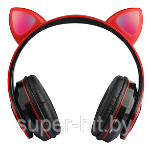 Детские беспроводные наушники Cat ear со светящимися ушками CXT-B39, фото 2