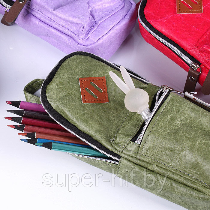 Пенал мягкий тубус в форме рюкзака "Darvish" цвет ассорти - фото 5 - id-p170606793