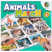 Настольная игра "Animals match" (Подбери животное)