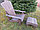Кресло садовое из массива сосны "Адирондак Небраска" с подставкой для ног, фото 2