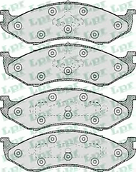 FDB929 ZIGGER КОЛОДКИ ТОРМОЗНЫЕ ДИСКОВЫЕ ПЕРЕДН JEEP: CHEROKEE 84-, GRAND CHEROKEE I 91-99, WRANGLER I 86-96,