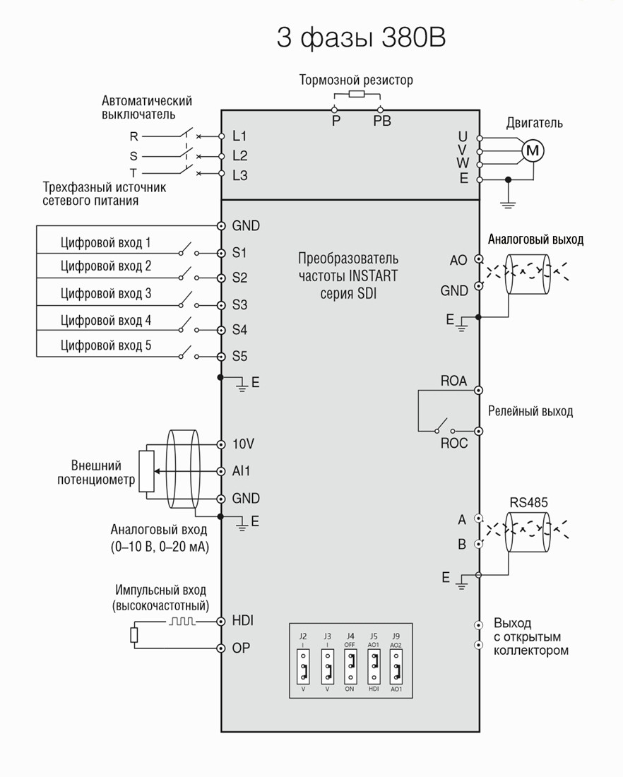 SDI-G0.75-4B INSTART Преобразователь частоты 0,75 кВт 2,3 А, 380В - фото 2 - id-p169360511
