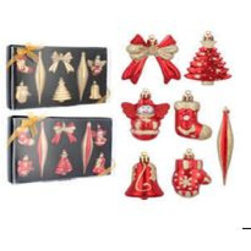Декорация комплект из 8 рождественских декораций. арт. pbai-4753 - фото 1 - id-p170628235