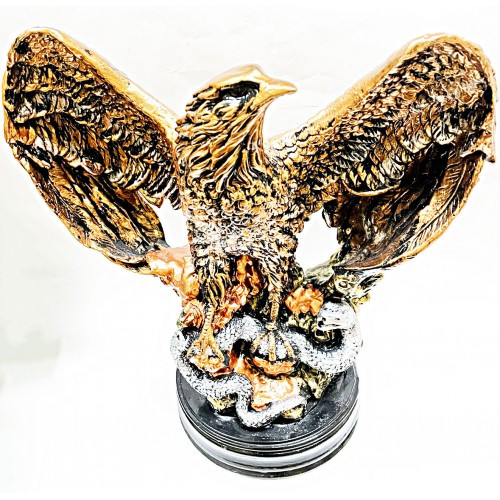 Статуэтка Орёл огромный со змеёй бронза цветной 41 см, Арт.КЛ-13483 - фото 1 - id-p170629259
