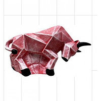 Копилка-оригами бык, камень красный арт.ккю-1015