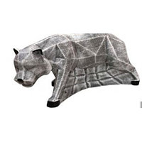 Копилка-оригами Тигр, серый камень арт-ККЮ-2005,Размер, см29*14*14