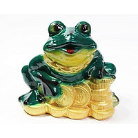 Фигура садовая жаба на монетах, арт. клс-2261, 20*21 см