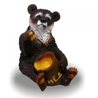 Фигура садовая медведь с мёдом, 50*34 см арт. сф-1258