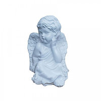Статуэтка ангел малый с розой белый 19см Арт. КЛ-1309
