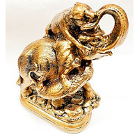 Статуэтка слон с тиграми бронза 35*26см, арт.кл-15678