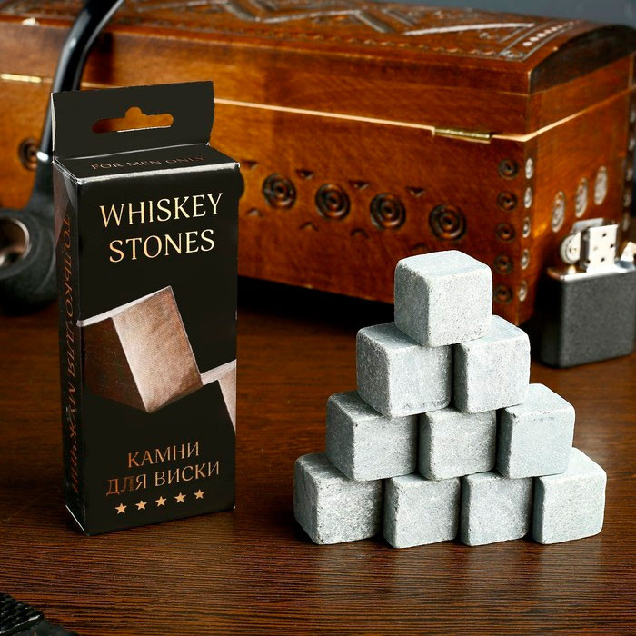 Камни для виски "Whiskey Stones", 10 шт - фото 1 - id-p170630071