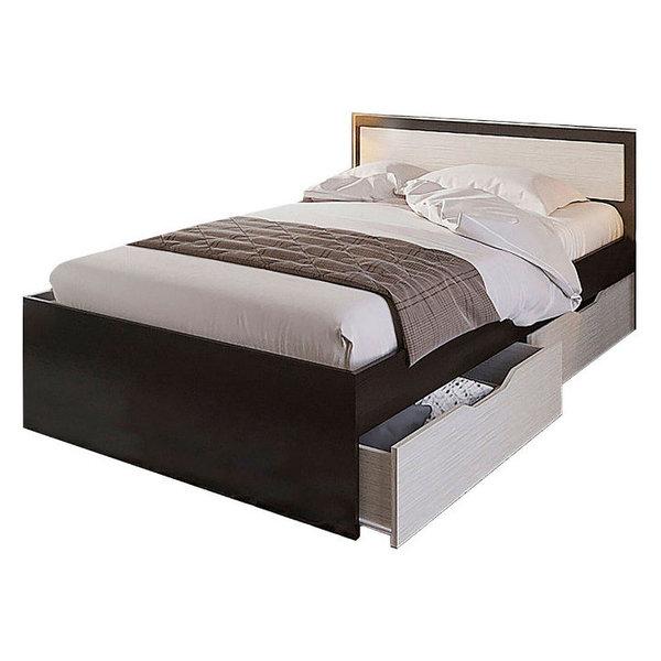 Кровать с ящиками КР 606 Гармония 1.2 - венге / дуб белфорт - фото 1 - id-p170635023