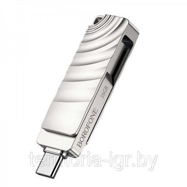 USB-накопитель USB 3.0 + Type-C 16GB BUD3 Borofone - фото 4 - id-p170636048