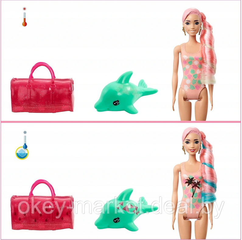 Игровой набор кукла Barbie Арбуз в непрозрачной упаковке (Сюрприз) GTN19 - фото 4 - id-p170648621