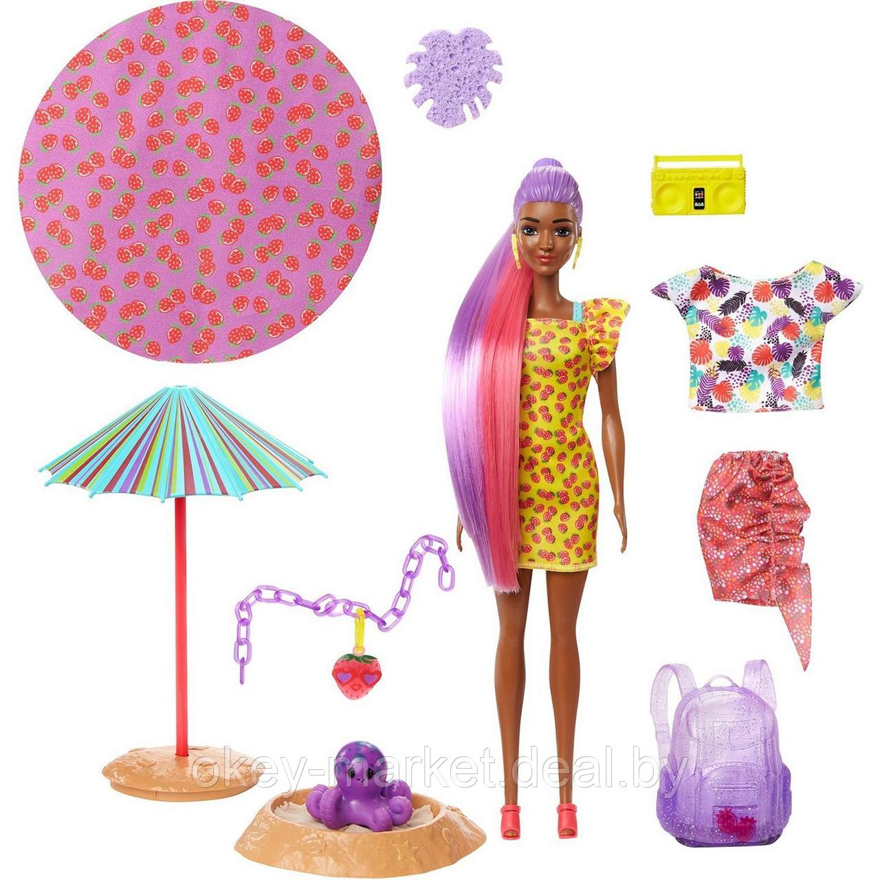 Игровой набор кукла Barbie Клубника в непрозрачной упаковке (Сюрприз) GTN18 - фото 2 - id-p170648999