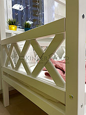 Кровать домик "Kinder-lux 1" цвет белый, фото 3