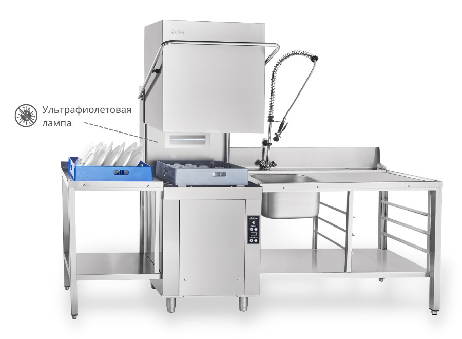 Посудомоечная машина Abat МПК-700К-04 с функцией стерилизации посуды - фото 3 - id-p170653914