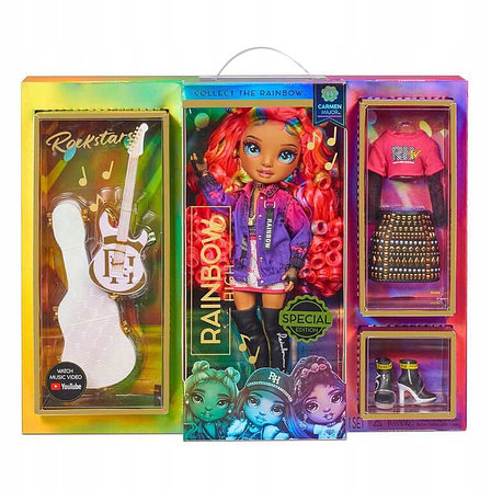 MGA Entertainment Кукла Рейнбоу Хай Rockstar Кармен Майор Rainbow High 576729, фото 2