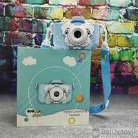 (VIP качество) Детский фотоаппарат Childrens Fun Camera Моя первая селфи камера 2 Голубая собачка