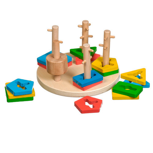 Сортер Мир деревянных игрушек Логический круг - фото 1 - id-p170656217