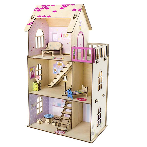 Кукольный дом Woody Кукольный домик с мебелью - фото 2 - id-p170655667