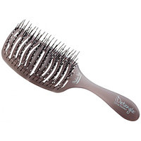 Щетка массажная для волос Olivia Garden iDetangle Medium Hair изогнутая темная BR-ID1PC-0MEDI Щетка массажная для волос Olivia Garden iDetangle Medium Hair изогнутая темная