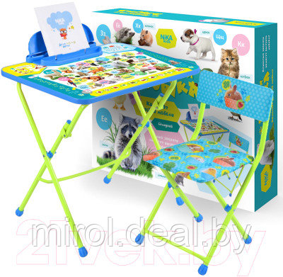 Комплект мебели с детским столом Ника КУ2/ПА Пушистая азбука - фото 3 - id-p170684035