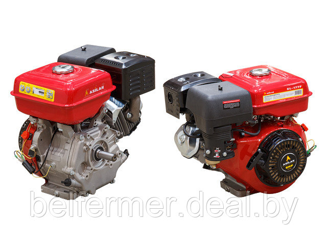 Двигатель бензиновый ASILAK SL-177F-SH25 (9 лс., 25 мм. шлицы) - фото 4 - id-p170648249