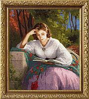 Набор для вышивания крестом «За чтением. Портрет жены художника».