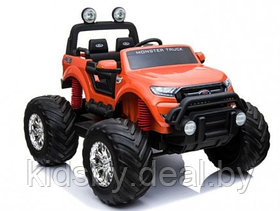 Детский электромобиль RiverToys Ford Ranger Monster Truck 4WD DK-MT550 (оранжевый) глянец лицензия