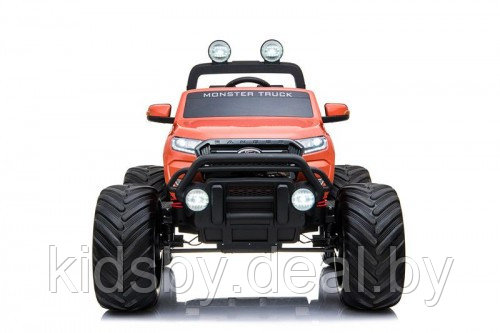 Детский электромобиль RiverToys Ford Ranger Monster Truck 4WD DK-MT550 (оранжевый) глянец лицензия - фото 2 - id-p170738702