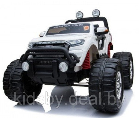 Детский электромобиль RiverToys Ford Ranger Monster Truck 4WD DK-MT550 (белый) лицензия - фото 1 - id-p170738703