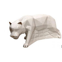 Копилка-оригами Тигр, белый с золотом арт-ККЮ-2003,Размер, см29*14*14
