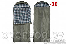 Спальный мешок с капюшоном Yagnob Marko Polo -20, левосторонний, HOLLOW FIBER, фланель (240х180) РБ