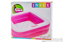 Надувной детский бассейн Square 85х85х23см Intex