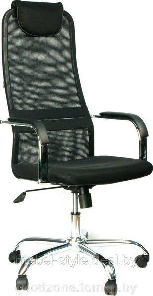 Компьютерное кресло SU BK-8 PL для комфортной работы в офисе и дома, стул SU BK-8 PL ткань сетка синяя - фото 10 - id-p170750329