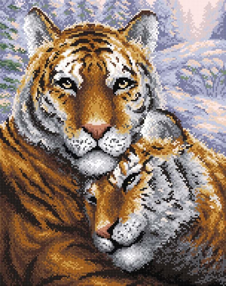 Набор Алмазной мозаики "Тигры" - фото 1 - id-p170809179